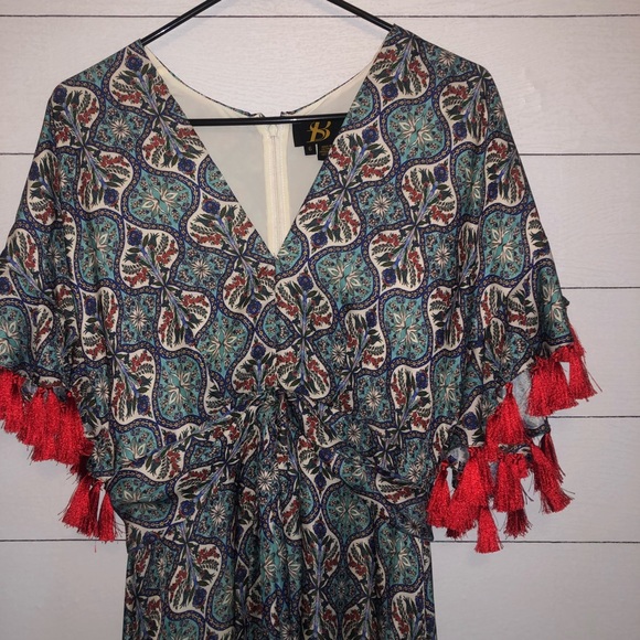 Anthropologie Sachin and Babi Tasseled Dress F - Picture 4 of 7